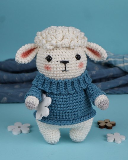 Häkelanleitung Schäfchen Wolle