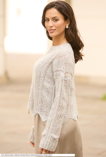 Pulli mit Zackenmuster