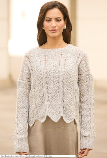 Pulli mit Zackenmuster