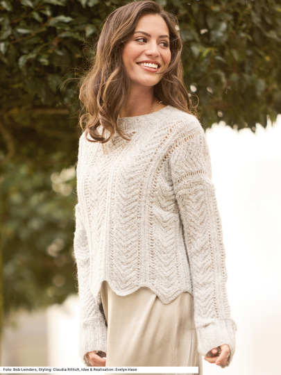 Pulli mit Zackenmuster