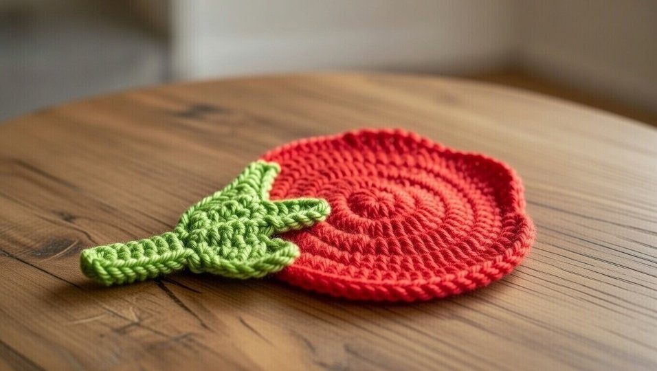 Crochet Tulip Flower Coaster Pattern | PDF + Video Tutorial