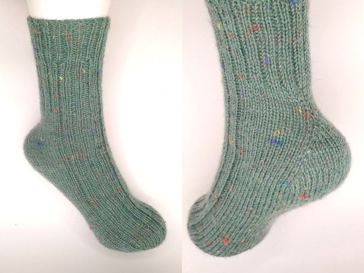 Sockenjahr 2026 - Fixe Quickie Ferse Januar - Top Down 6-fach, Gr.34-47