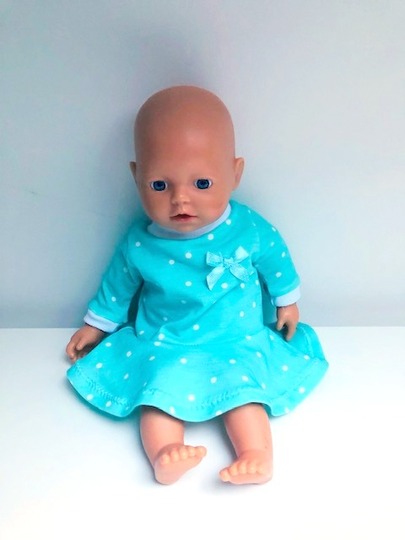 Drehkleid Marlene für Puppen Gr. 31-50 cm