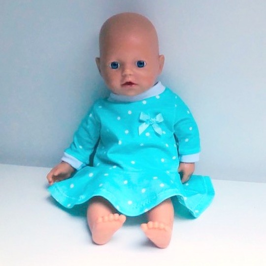 Drehkleid Marlene für Puppen Gr. 31-50 cm