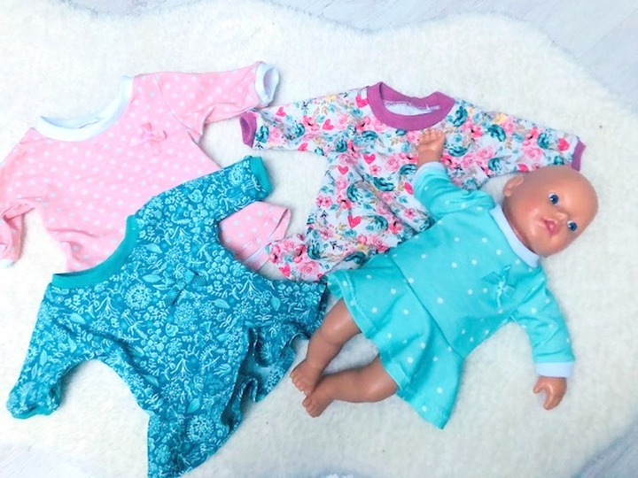 Drehkleid Marlene für Puppen Gr. 31-50 cm