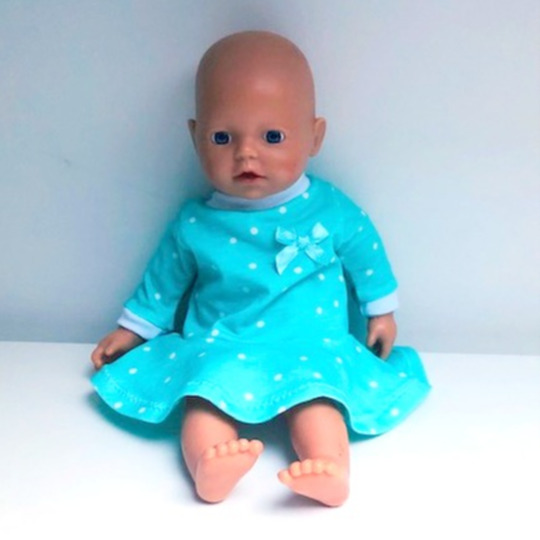 Drehkleid Marlene für Puppen Gr. 31-50 cm