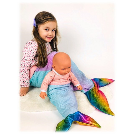 mermaid dreams Meerjungfrauen-Flosse Decke verschiedene Größen