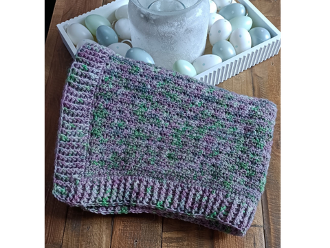 Häkelanleitung Decke / Babydecke 90x70cm
