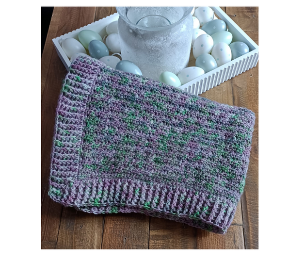 Häkelanleitung Decke / Babydecke 90x70cm