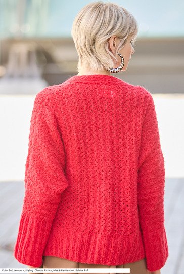 Jacke mit Fledermausärmeln