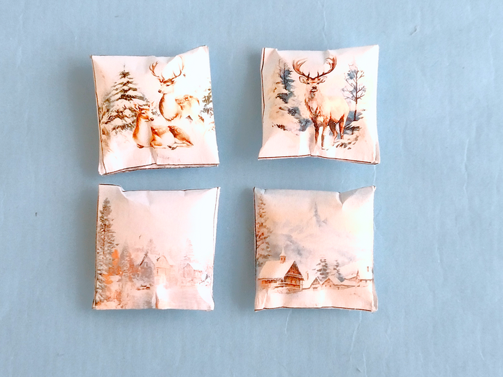 Bastelbögen Winter-Miniaturen