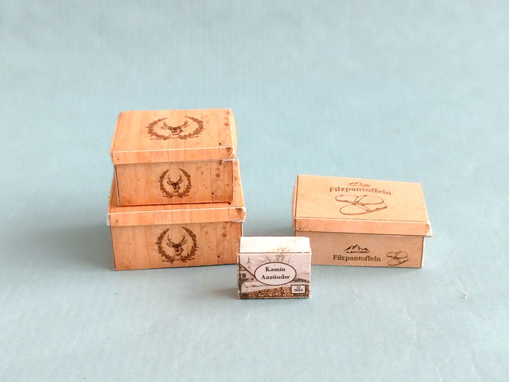 Bastelbögen Winter-Miniaturen