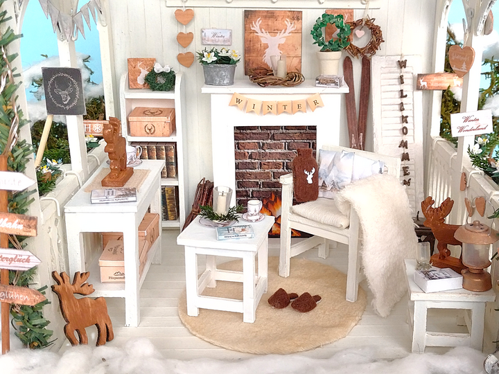 Bastelbögen Winter-Miniaturen