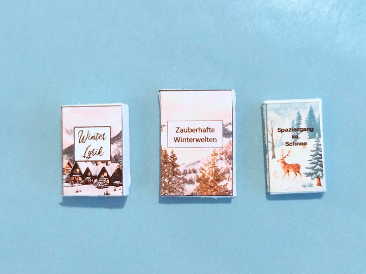 Bastelbögen Winter-Miniaturen