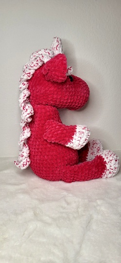 Häkelanleitung Einhorn kuscheliges XL-Amigurumi