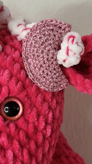 Häkelanleitung Einhorn kuscheliges XL-Amigurumi