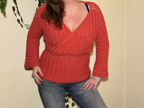 Häkelanleitung Grace Wrap Shirt