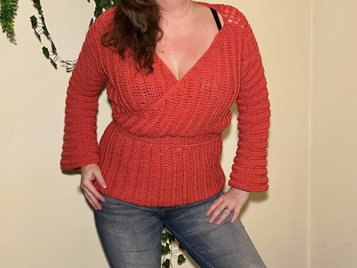 Häkelanleitung Grace Wrap Shirt