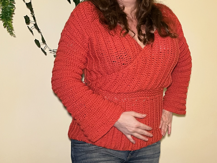 Crochet Pattern Grace Wrap Shirt