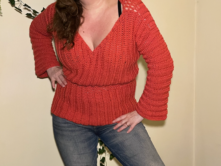 Crochet Pattern Grace Wrap Shirt