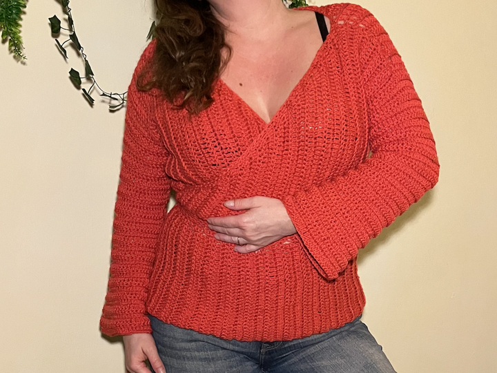 Crochet Pattern Grace Wrap Shirt
