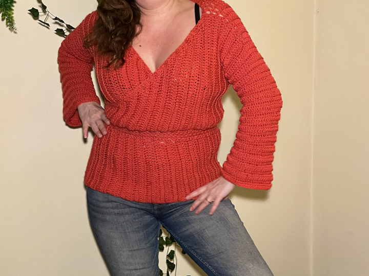 Crochet Pattern Grace Wrap Shirt