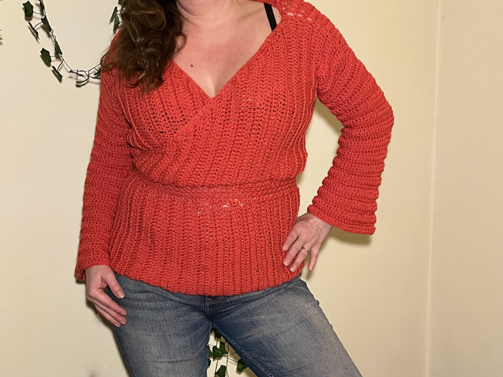 Crochet Pattern Grace Wrap Shirt