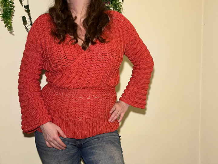 Crochet Pattern Grace Wrap Shirt