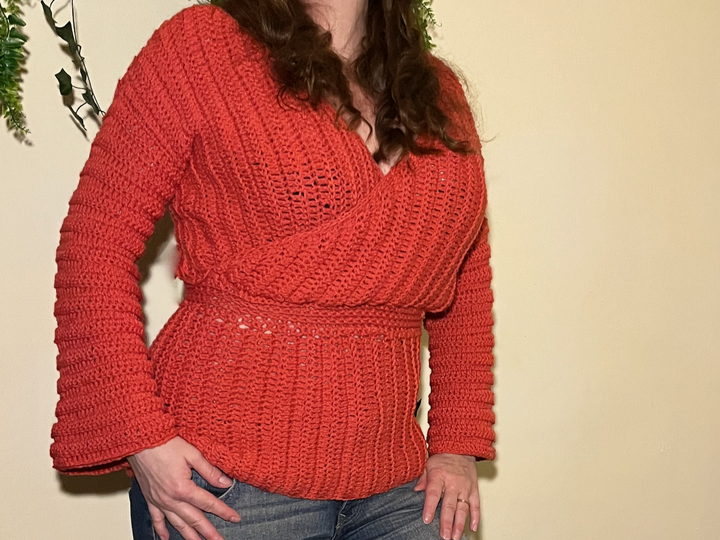 Häkelanleitung Grace Wrap Shirt