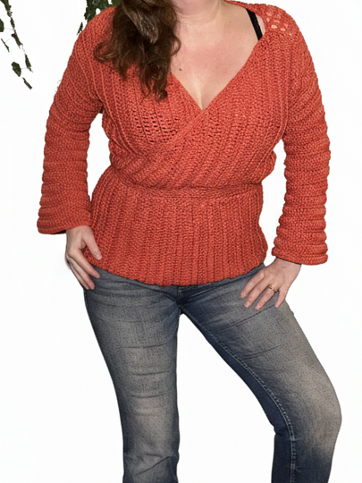 Häkelanleitung Grace Wrap Shirt