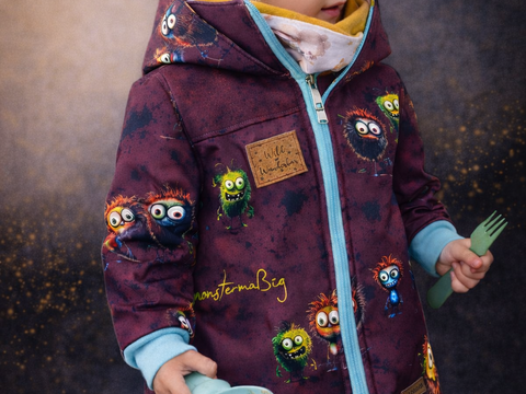 Kinder Parka, Kinderjacke, Schnittmuster, PDF Nähanleitung