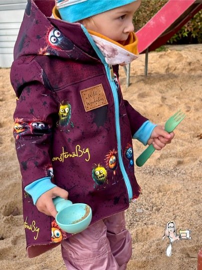 Kinder Parka, Kinderjacke, Schnittmuster, PDF Nähanleitung