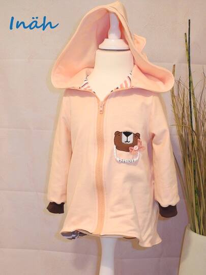 Kinder Parka, Kinderjacke, Schnittmuster, PDF Nähanleitung