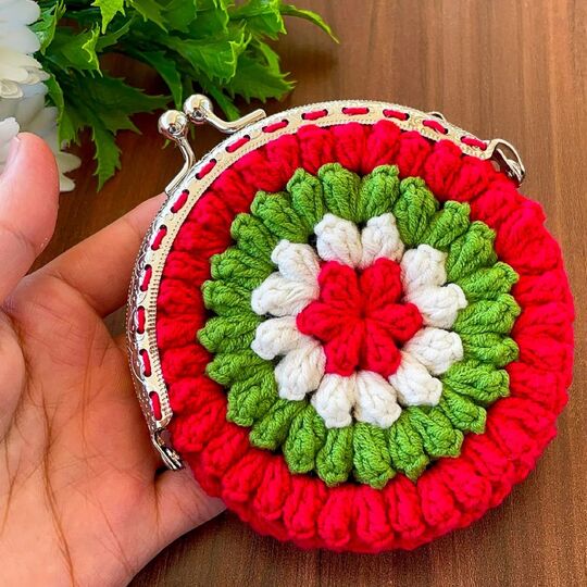 Handmade Bloom Wallet – Crochet Flower Coin Purse PDF Pattern