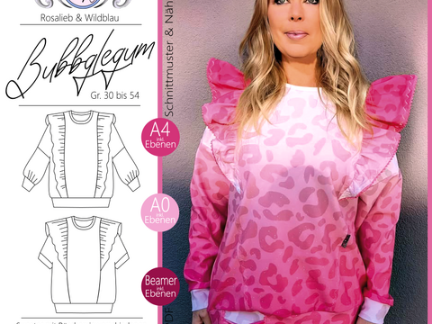 E-Book Schnittmuster Bubblegum Damen Gr. 30 bis 54