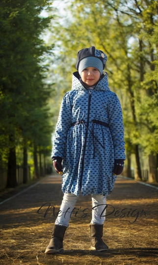 Schnittmuster Kindermantel, Ballonmantel, PDF Anleitung und Schnitt