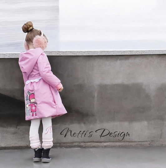 Schnittmuster Kindermantel, Ballonmantel, PDF Anleitung und Schnitt