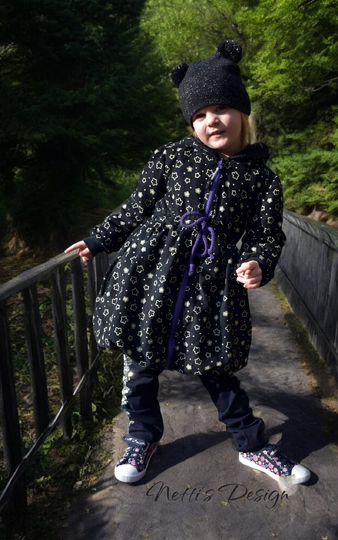 Schnittmuster Kindermantel, Ballonmantel, PDF Anleitung und Schnitt