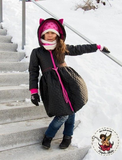 Schnittmuster Kindermantel, Ballonmantel, PDF Anleitung und Schnitt