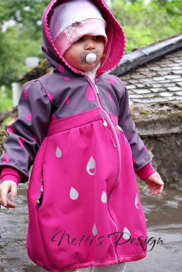 Schnittmuster Kindermantel, Ballonmantel, PDF Anleitung und Schnitt