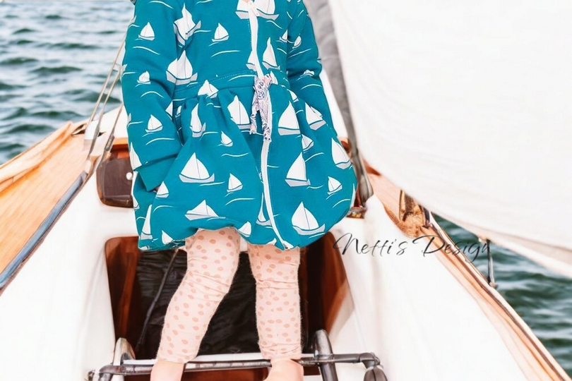 Schnittmuster Kindermantel, Ballonmantel, PDF Anleitung und Schnitt