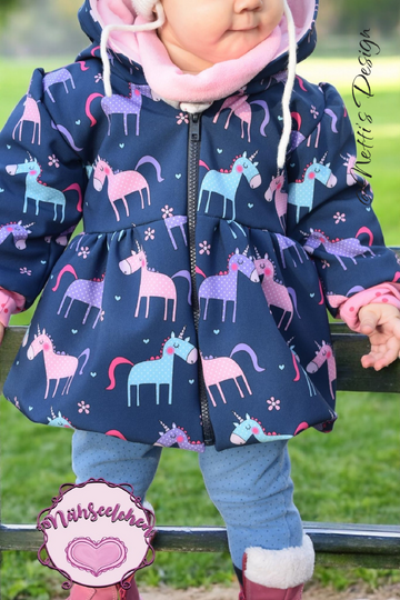 Schnittmuster Kindermantel, Ballonmantel, PDF Anleitung und Schnitt