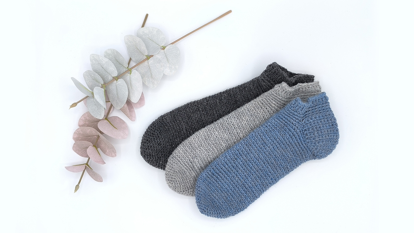 Häkelanleitung easy sneakersocks - Bild 3