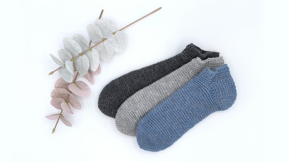 Häkelanleitung easy sneakersocks