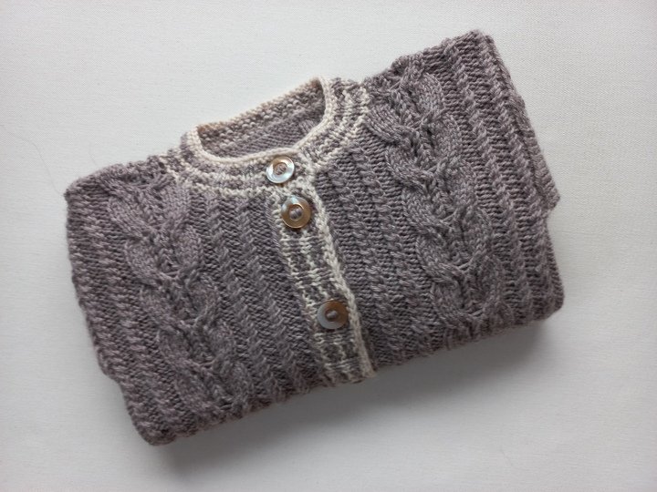 Strickanleitung Baby/Kleinkinder-TRACHTENJACKE, Schurwolle, Gr.98/104