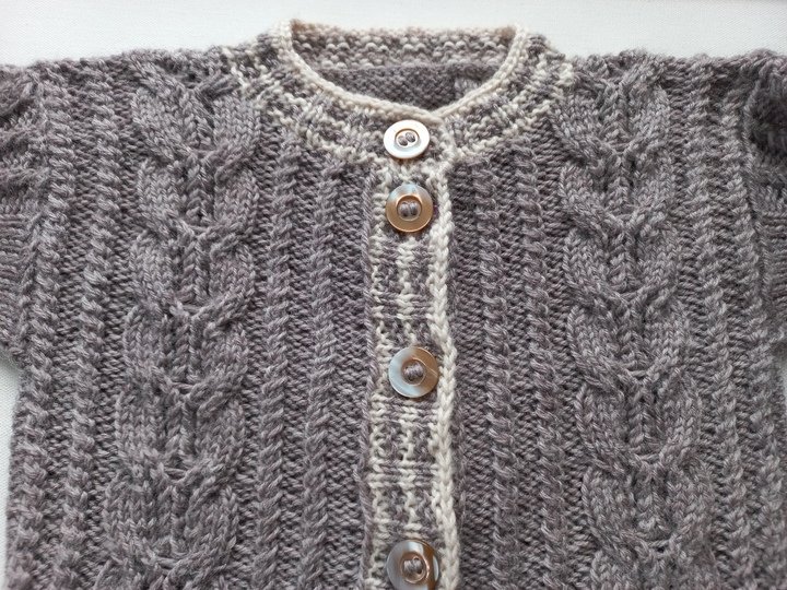 Strickanleitung Baby/Kleinkinder-TRACHTENJACKE, Schurwolle, Gr.98/104