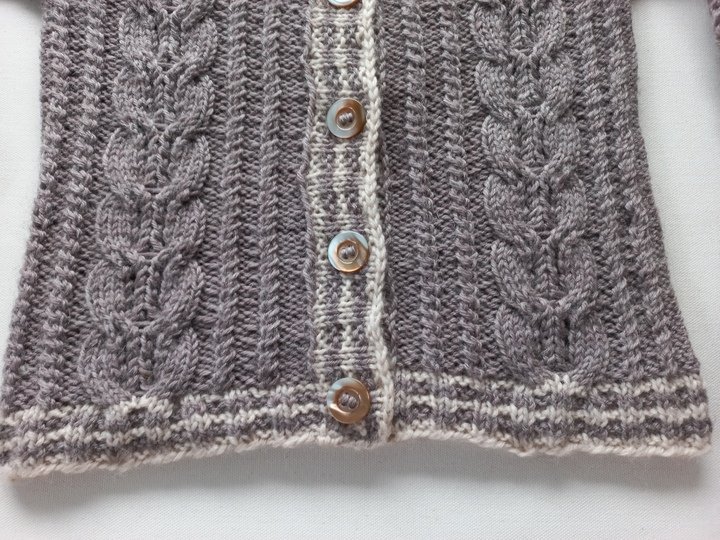 Strickanleitung Baby/Kleinkinder-TRACHTENJACKE, Schurwolle, Gr.98/104