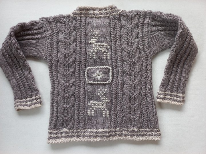 Strickanleitung Baby/Kleinkinder-TRACHTENJACKE, Schurwolle, Gr.98/104