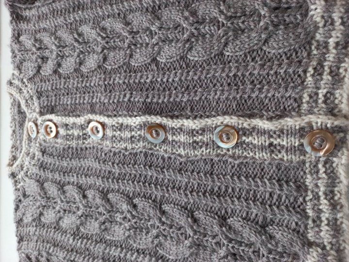 Strickanleitung Baby/Kleinkinder-TRACHTENJACKE, Schurwolle, Gr.98/104