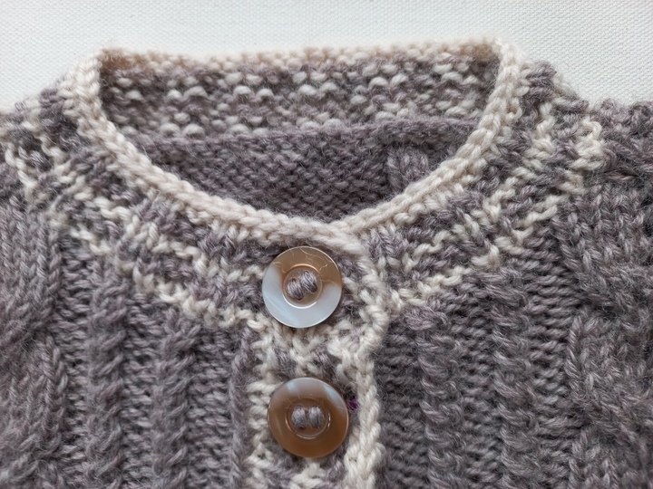 Strickanleitung Baby/Kleinkinder-TRACHTENJACKE, Schurwolle, Gr.98/104